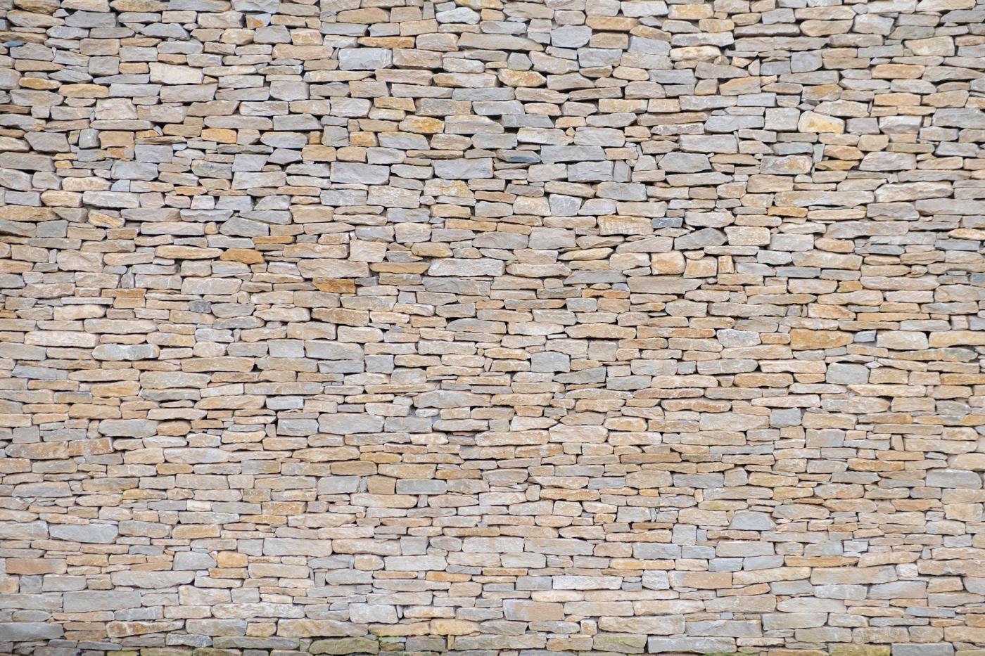 Close-up of a dry stone wall